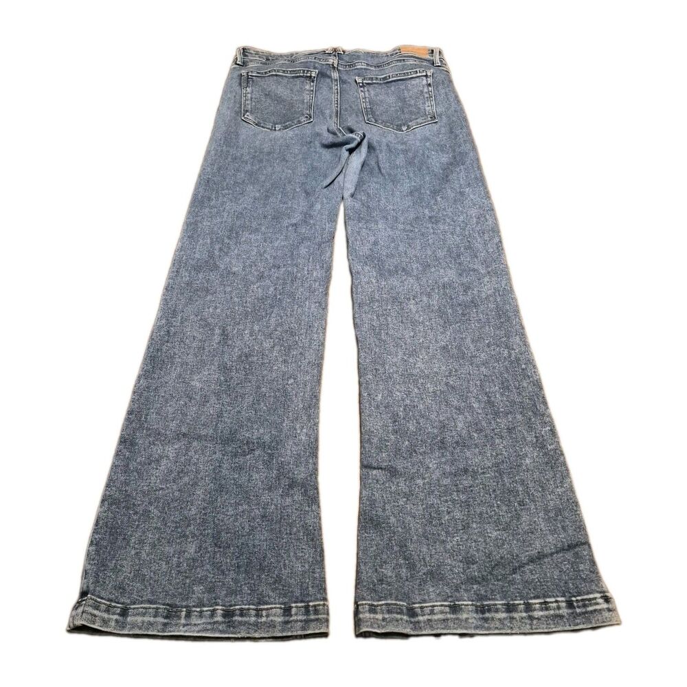 Paige Sabine Jeans Women Size 31 Wide Leg Flare Stretch Shea Distress (31x31.5) - Picture 3 of 7